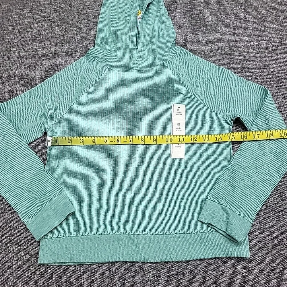Kids Girls Long Sleeves Everyday Lightweight Pullover Hoodie Medium Size 8 Green